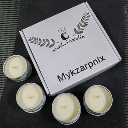 Scented Candles Gift Set, 4 Pack Natural Soy Candles for Home Scented, Aromatherapy Candle Gifts for Women, Housewarming, Christmas, Birthday