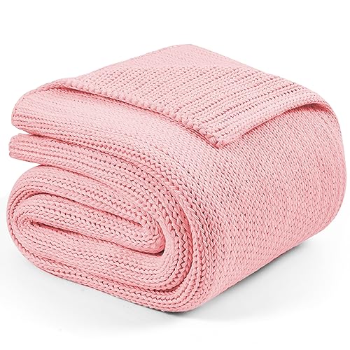 L'AGRATY Knitted Weighted Blanket - 48"x72" 20lbs Cooling Chunky Knit Heavy Blanket for Adults Braided Crochet Throw Thick Cable Yarn Knit Decorative No Beads Evenly Weighted Machine Washable | No Beads Evenly Weighted Machine Washable Chunky Braided Croc