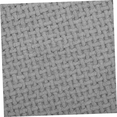 ABOOFAN Chenille Bath Rugs Slip Floor Mat Thick Bathroom Rug Absorbent Kitchen Mat - color: Grey