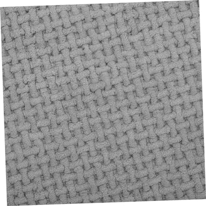 ABOOFAN Chenille Bath Rugs Slip Floor Mat Thick Bathroom Rug Absorbent Kitchen Mat - color: Grey