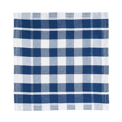LANE LINEN 100% Cotton Kitchen Towels - 6 Pack Ultra Soft Quick Drying Dish Towels, Absorbent Kitchen Rags 12"x12" - Navy - color: 14: Navy, size: 12"x12" - 6 Pack