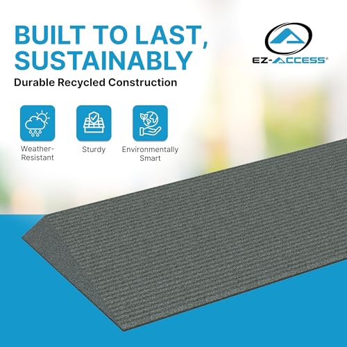 EZ-ACCESS Transitions Angled Entry MAT, Grey, 1.75-in - color: Grey, size: 1.75 Inches