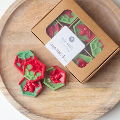 Strawberry Bliss Wax Melts, Guava Mango Peach Scent