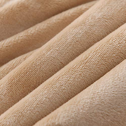 NANPIPER Throw Blanket Reversible Sherpa Flannel Super Soft Fuzzy Plush Fleece Microfiber for Bed/Couch (60"x80",Beige) - color: New Beige, size: Twin