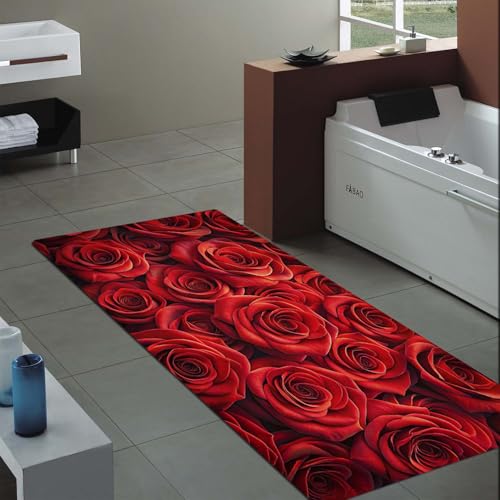 Non-Skid Low Pile Sponge Foam Door Entry Rug for Bathroom Mat,Separate Tub Shower Skid Proof Rugs, Home 3D Optical Illusion Rug Non Slip Bath Mats Welcome Mat 47 x 17.5 inches - color: Multi10