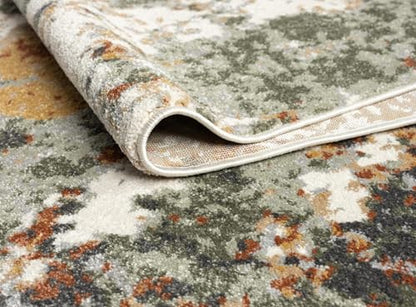 Keen Home Design Throw Rugs - 24"x36" Non-Shedding, Thick Pile Abstract Rugs for Kitchen, Living Room, Bedroom, Dining Room, Entryway - Size: 2' x 3', Skies Green - color: Skies Green, size: 2' x 3' (Rectangular)