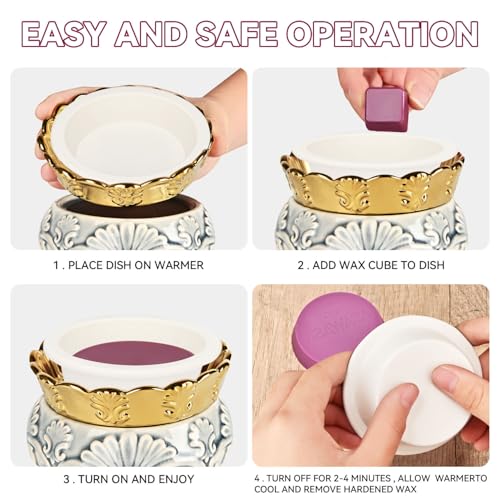 ASAWASA 2 Pcs Reusable Silicone Wax Melt Warmer Liners, Leakproof, No Mess, No Scrape, Non-Toxic, BPA Free,2.75 in in Bottom Diameter（Large Size 2pcs） - style: Two Large Size
