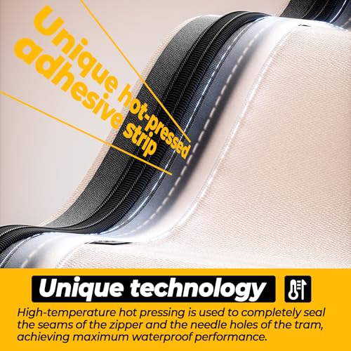 Custom Size Outdoor Bench Cushion with Sealed Stitching and Heat-Pressed Covering, 5000+ Water-Pressure Fabric, Patio Cushion, Swing Cushion, Double Piping Waterproof Cushion - color: Waterproof