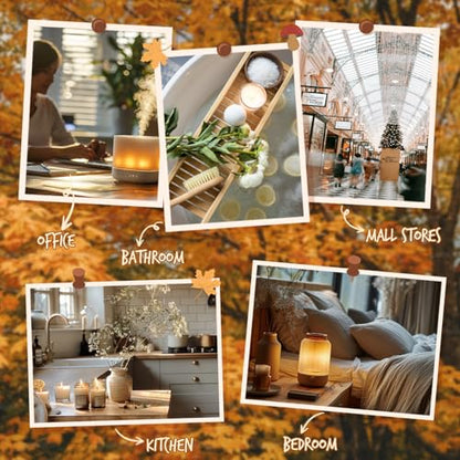 Soulorigin Autumn Fragrance Oils Set, Essential Oil for Diffuser, Fall Scent Diffuser Oil, Use for Soap Candle Making,Pumpkin Spice, Spiced Cider, Maple Syrup, Autumn Harvest, Cinnamon, and Apple Pie - color: Autumn