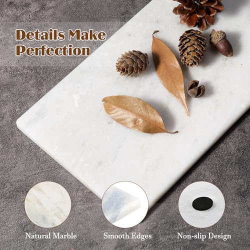 Marble Tray 12"x6", Small Natural Marble Board, Stone Slab for Bathroom Kitchen Counter Sink, Rectangular Candle Plate, Perfume Jewelry Trays(Namib Fantasy) - color: 12"x6"-namib Fantasy