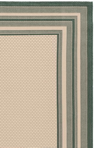 SAFAVIEH Courtyard Accent Rug 2'0"x3', Beige & Dark Green CY8475-32212 - color: Beige/Dark Green, size: 2' x 3'7" (Rectangular)