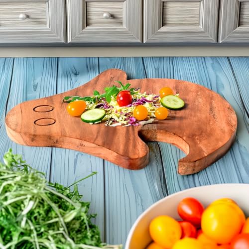 Sophia Art 100% Acacia Wooden Chopping Board, Butcher Block for Vegetables, Cafe and Restaurant, Serving Board,Charcuterie Board Cutting Board, Brown (Ghost Board, 14"L x 10"W) - color: Ghost Board, 14"L x 10"W
