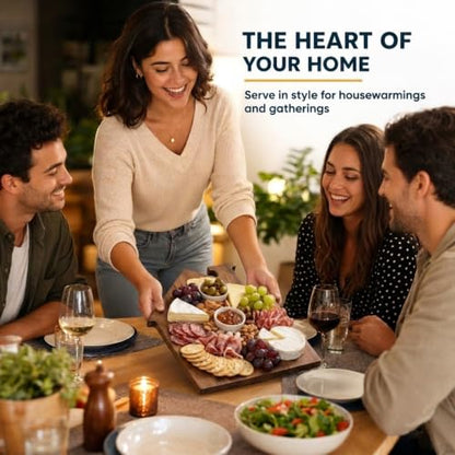 House Shaped Cutting Board | 13" x 14" Acacia Finish Board | Kitchen Prep and Serving Board | Gift Box Included - color: Acacia, style: House