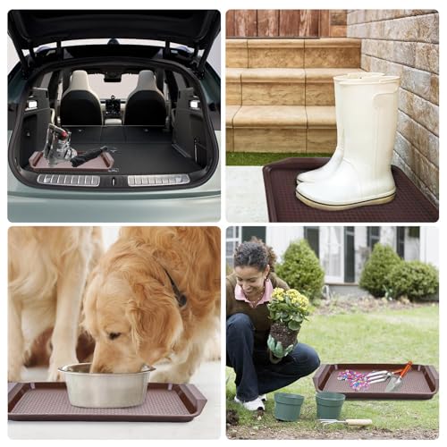 Shoe Mat 3 Pack Rubber Boot Tray Boot Mats for Entryway for Garden, Bedroom, Entrance Area, Garage Boot Mat,Green - color: Green