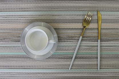 Table Mats Set of 6 Vinyl Placemats Washable Easy to Clean PVC Placemat (placemats Set of 6,Green) - color: Multicolour Green, size: placemats set of 6