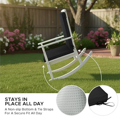 Outdoor Chair Cushions 20x20 Inch, Set of 4, Black | Water Resistant, Fade Resistant, Patio Furniture Lawn Dining Seat Replacement with High Back, Removable Cover with Zipper - color: Black, size: 20" x 20" 4 Pack
