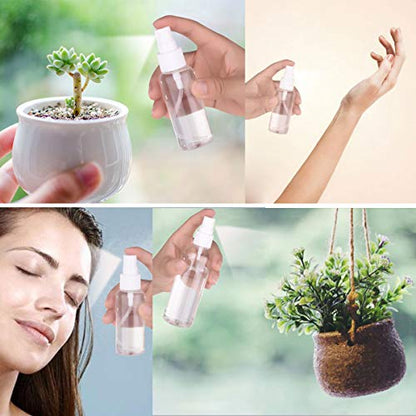 Exptolii Spray Bottle, 1oz/30ml Small Plastic Fine Mist Spray Bottles, Mini Empty Travel Bottles with Funnels and Labels 6 Pack - size: 6pack-30ml-plastic