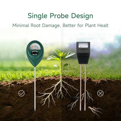 Soil Moisture Meter for Plants, Hygrometer Sensor Water Monitor, Plant Moisture Tester for Indoor Outdoor Garden, Potted Plants, Farm, Lawn, No Battery (Style 2) - size: Style 2
