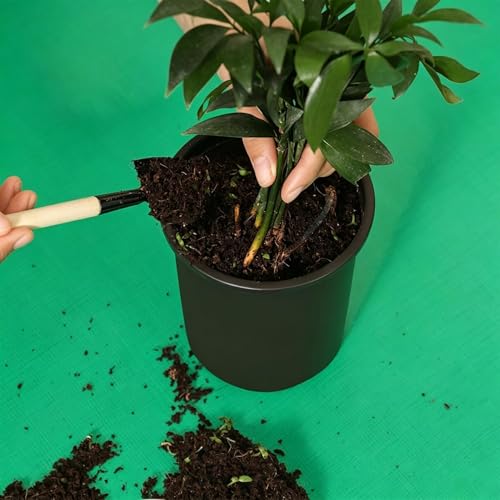 27.5" X 39.4" Large Repotting Mat Waterproof Gardening Mat for Indoor Plants, Foldable Transplanting Dirt Control Portable Potting Tray for Plant Lovers Gardening Gifts