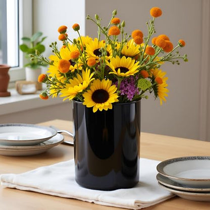 Calypso Basics by Reston Lloyd Plastic Utensil Holder, Black - color: Black, size: Utensil Holder