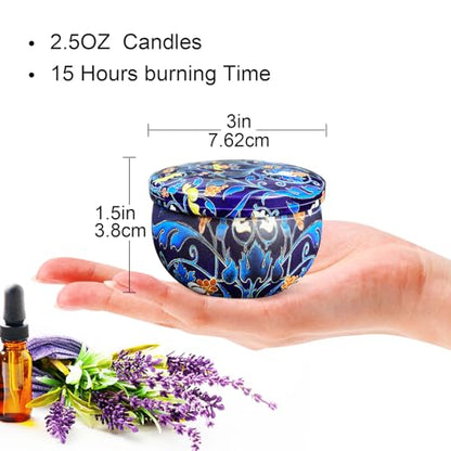 36 Pack Scented Candles Set for Home, Relaxing Stress Relief, Aromatherapy, Russian Patterns - Natural Soy Wax and Fragrance - Gifts for Women, Mom, Best Friend, Wife, Birthday