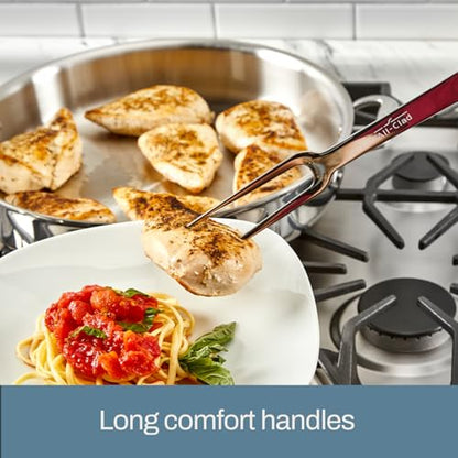 All-Clad 5-Piece Stainless Steel Kitchen Utensil Set – Includes Ladle, Solid Spoon, Slotted Spoon, Turner & Storage Caddy – Heavy-Gauge, Ergonomic, Dishwasher Safe, Silver (Pack of 2) - size: 5-Piece (Pack of 2)