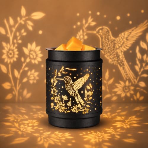 Wax Melt Warmer Hummingbird Metal Wax Warmer for Scented Wax | Electric Fragrance Candle Oil Burner 2 in 1 Wax Melts as Gifts for Moms Grandma Women Girls - style: hummingbird
