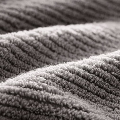 BOLL & BRANCH Turkish Ribbed Hand Towel Set, Stone | Set of 2 - 100% Organic Turkish Cotton - Soft Absorbent Quick Dry Luxury Spa Hand Towels, Textured Rib Weave - color: Stone, style: Turkish Ribbed