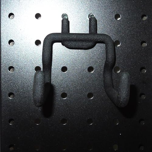 6 Pack Pegboard Hooks - Peg Board Tool Utility Hooks & Hangers (S) | Fit 1/4" Pegboards, Heavy Duty Metal Peg Board Shelving Tool Hooks Wall Organizers and Storage for Garage Craft Workbench