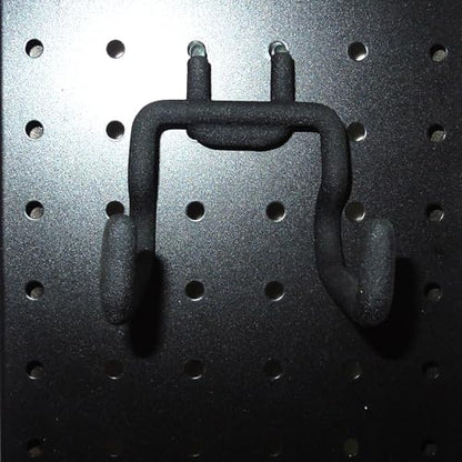 6 Pack Pegboard Hooks - Peg Board Tool Utility Hooks & Hangers (S) | Fit 1/4" Pegboards, Heavy Duty Metal Peg Board Shelving Tool Hooks Wall Organizers and Storage for Garage Craft Workbench