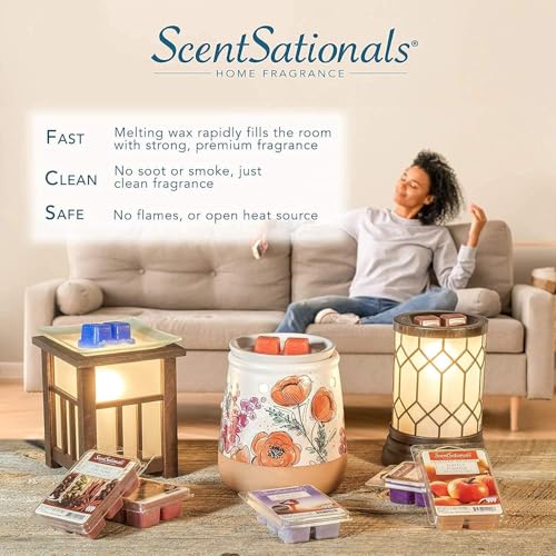 ScentSationals Pumpkin Spice Scented Wax Melts - Pumpkin, Cinnamon, & Clove, 10oz (24 Cubes) - style: Pumpkin Spice