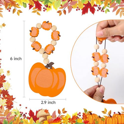 KPOSIYA Fall Thanksgiving Napkin Rings Set of 12, Pumpkin Maple Leaf Napkin Rings for Table Decor, Wooden Napkin Holder Buckle for Holiday, Halloween, Fall Banquet, Home Party, Wedding Supplies - size: 12pcs, style: Pumpkin Maple Leaf 3