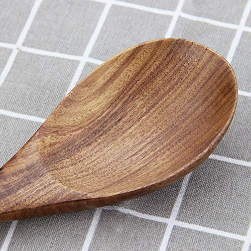 AOOSY Wooden Salad Tongs,10.2 In Acacia Wood Salad Servers,Set of 2 | Salad Fork and Salad Spoon for Serving,Mixing,Cooking,Long Handle Salad Server Set - size: 10.2inch