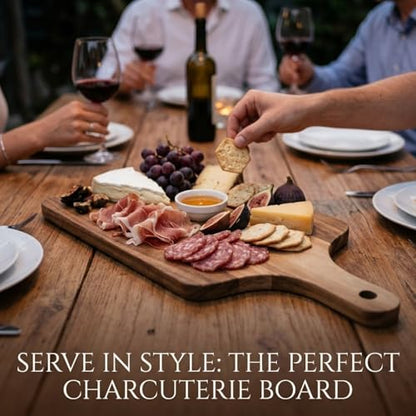 20 Pack Bulk Acacia Wood Charcuterie Boards with Handle for Events - size: 20Pcs