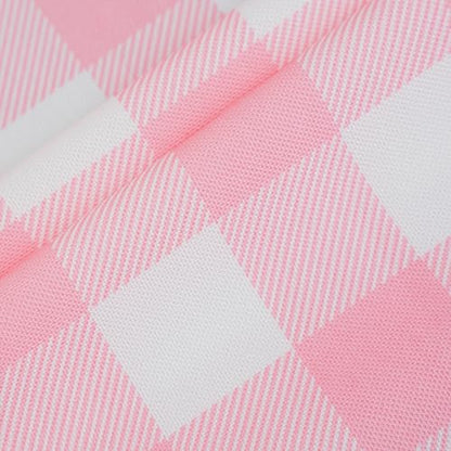 MANGATA CASA Pink Gingham Tablecloth for Rectangle Tables- Checkered Table Cloth Waterproof Kitchen & Table Linens-Polyester Buffalo Plaid Wrinkle Free Table Cover(Baby Pink 60x84in) - color: Baby Pink, size: 84" x 60" (Rectangular)