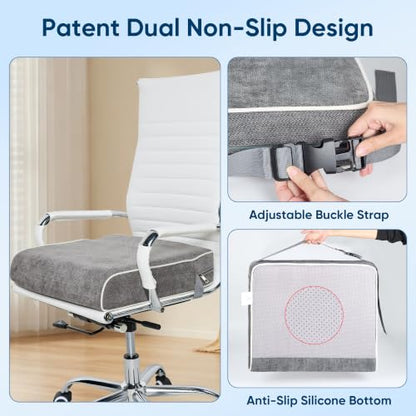 Seat Cushion for Office Chair, 19 x 17 x 4 Inch