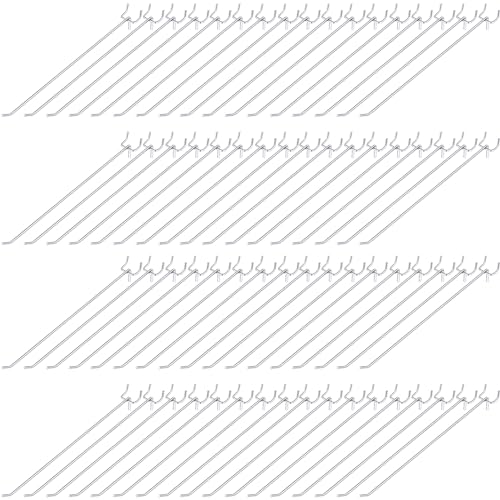 100 Pcs Peg Board Hooks Stainless Steel Pegs,12 Inch,Silver | Fits 1/8 1/4 Inch Pegboard Holes, Garage Wall Organizer Accessories, Heavy Duty Hanging Pegs for Tools Workshop Displays - color: Silver, size: 12 Inch