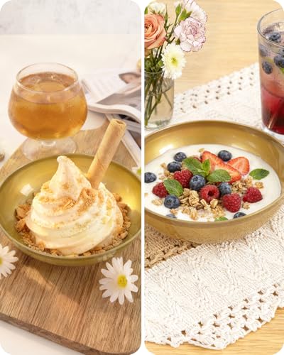 bUCLA 50Pack 10oz Gold Plastic Bowls - Disposable Plastic Salsa Bowls Premium Heavy Duty - Ideal for Wedding &Party - color: Gold, size: 10oz