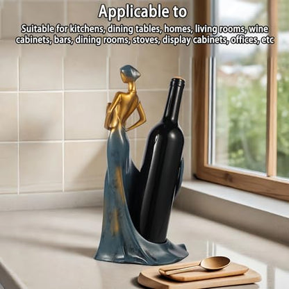 Countertop Single Bottle Wine Rack for Wine Lovers: Elegant Mini Wine Bottle Rack,Red Wine Rack Bottle Holder & Stunning Wine Display for Your Home Decor