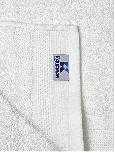 Kaufman - Personalized Hotel Quality Towels Embroidered (2 Bath Towel, 2 Hand Towel, & 2 Fingertip) White Towel 6 pc Set with Monogrammed Letter 100% Cotton for Bathroom,and Spa (His/Hers)