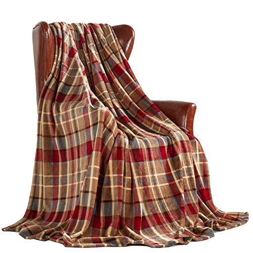 MERRYLIFE Throw Blanket Plaid| Ultra-Plush Soft Colorful Oversized | Decorative Couch Travel Blanket |Large Size (60" 90", Love Urban) - color: Love Urban, size: 60"90"