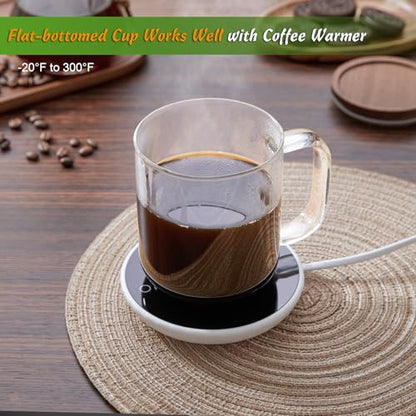 DRASTAR Glass Coffee Mugs,Clear Coffee Cups, Coffee Mug with Acacia Wood Lid, Tea Glass Cups with Handles, Large Coffee Mug Set of 2, Glass Coffee Cups for Latte, Espresso, Tea (2, 16 oz) - size: 16 oz