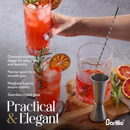 Barillio Premium Home Bar Bundle – 23-Piece Bartender Kit + 24 oz Crystal Mixing Glass