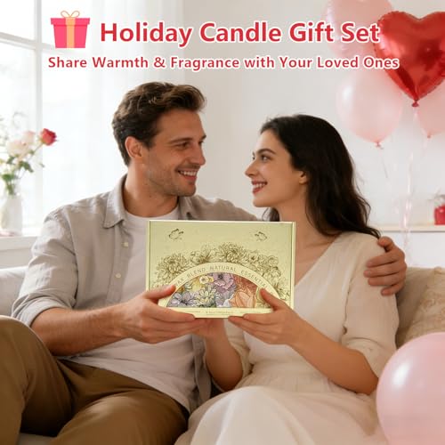Scented Candles Gift Set for Women, 6-Pack Aromatherapy Candles for Home | Lavender, Jasmine, Vanilla, Sage, Sandalwood Rose & Eucalyptus Mint. 42 oz & 300 Hour Burn for Home, Baths, Yoga & Self-Care - color: Classic 6 Pack Scented Candles