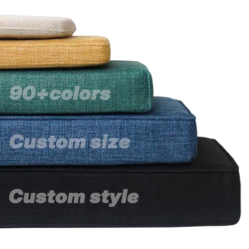 Custom Bench Cushions - Choose Your Firmness (Soft/Medium/Firm), 90+ Waterproof & Scratch-Resistant Fabric Options, 6 Stylish Designs for Indoor/Outdoor Furniture