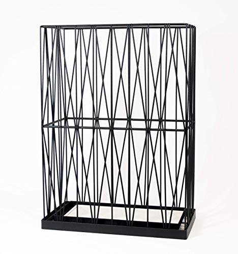 Mango Steam Pluvian Soakstone Umbrella Holder (Rectangle, Black) - color: Black, size: Regular Rectangle