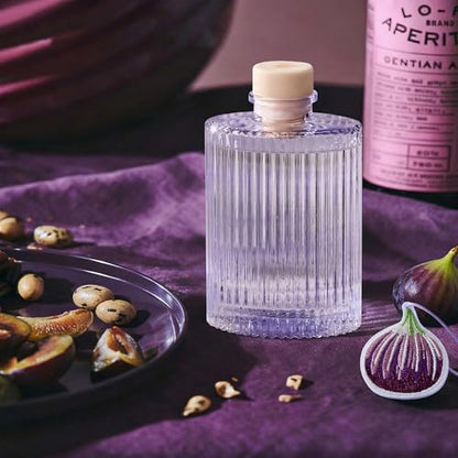 Reed Diffuser, Fig Blossom Scent Oil Diffuser, 6.09 fl oz | 8 Reeds, Long-Lasting Home Fragrance, Bathroom Bedroom Shelf Decor & Gifts - color: Purple(fig Blossom)