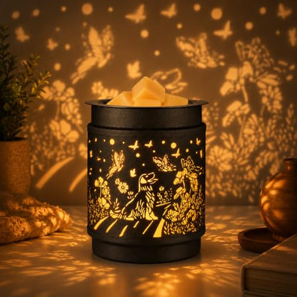 Wax Melt Warmer Metal Wax Warmer for Scented Wax (Dogs) | Electric Fragrance Candle Oil Burner 2 in 1,as Gifts for Moms Grandma Women Girls - style: Dogs