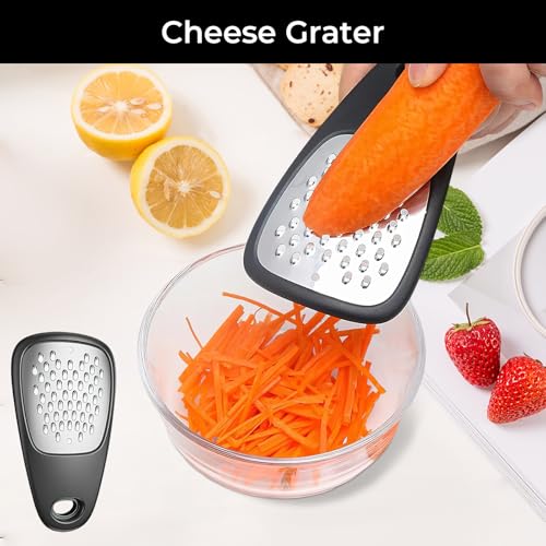 6 Packs Kitchen Gadgets Set for Home Space Saving, Unique Cooking Tools with Beer Opener, Herb De-stemmer, Zester Ginger & Vegetable & Cheese Grater, Camping Mini Utensils Multifunctional Kitchenware