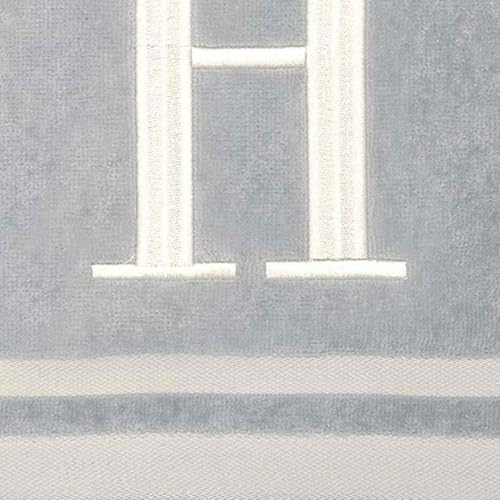 Avanti Linens - Towel Set, Soft & Absorbent Cotton, Embroidered Bathroom Decor, Set of 5 (Monogram Collection, Initial H) - style: H